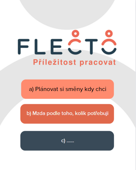 Ukázka komunikace a příspěvků na sociálních sítích pro Flecto