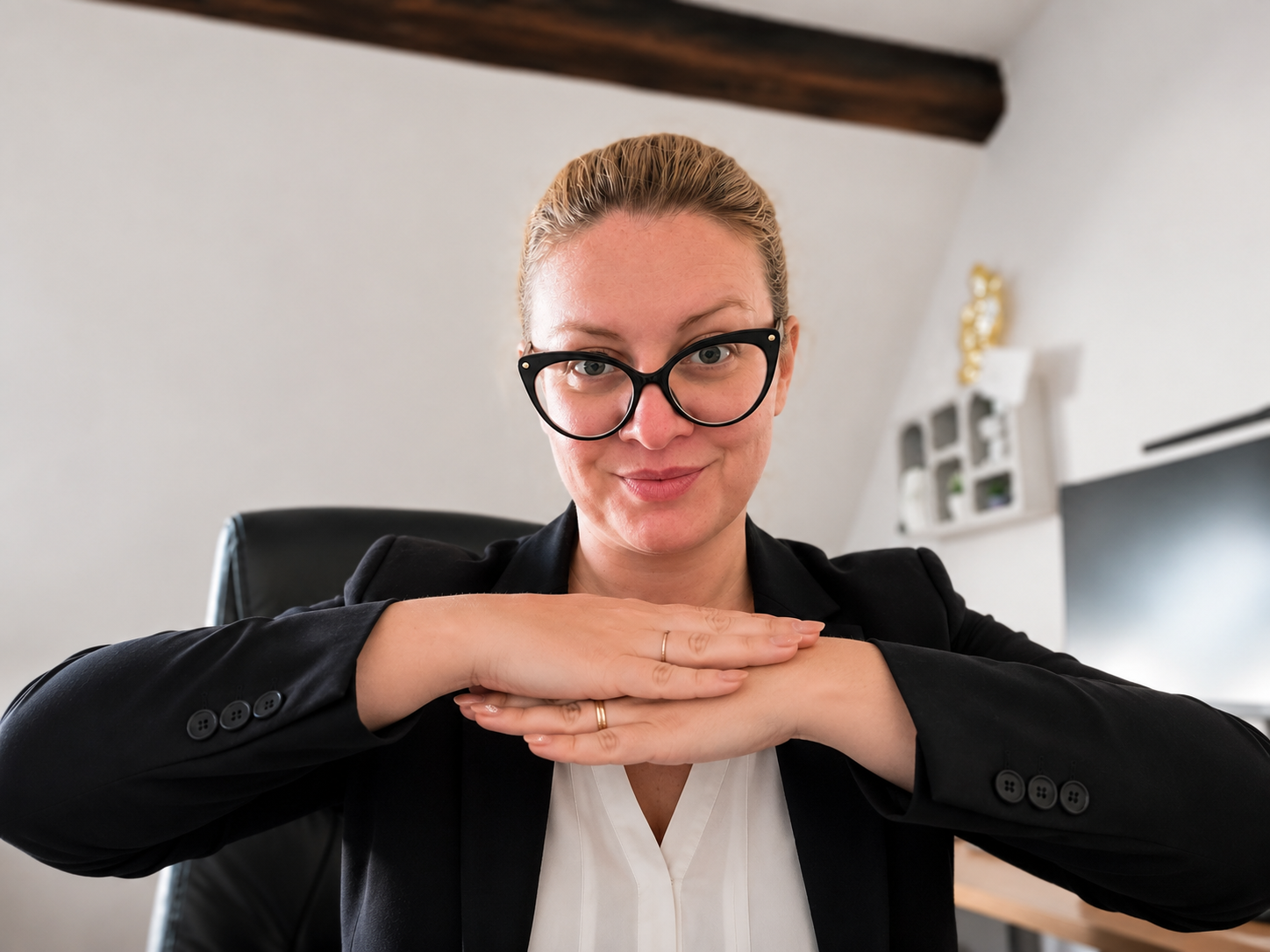 Katka Géringová při marketingové konzultaci s klientem